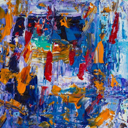 multicolored abstract painting