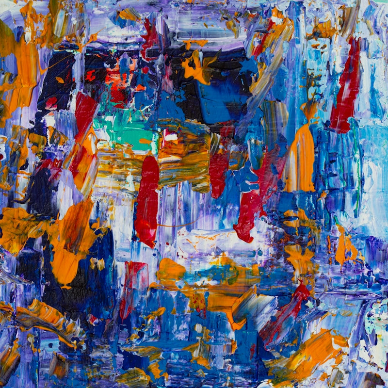 multicolored abstract painting