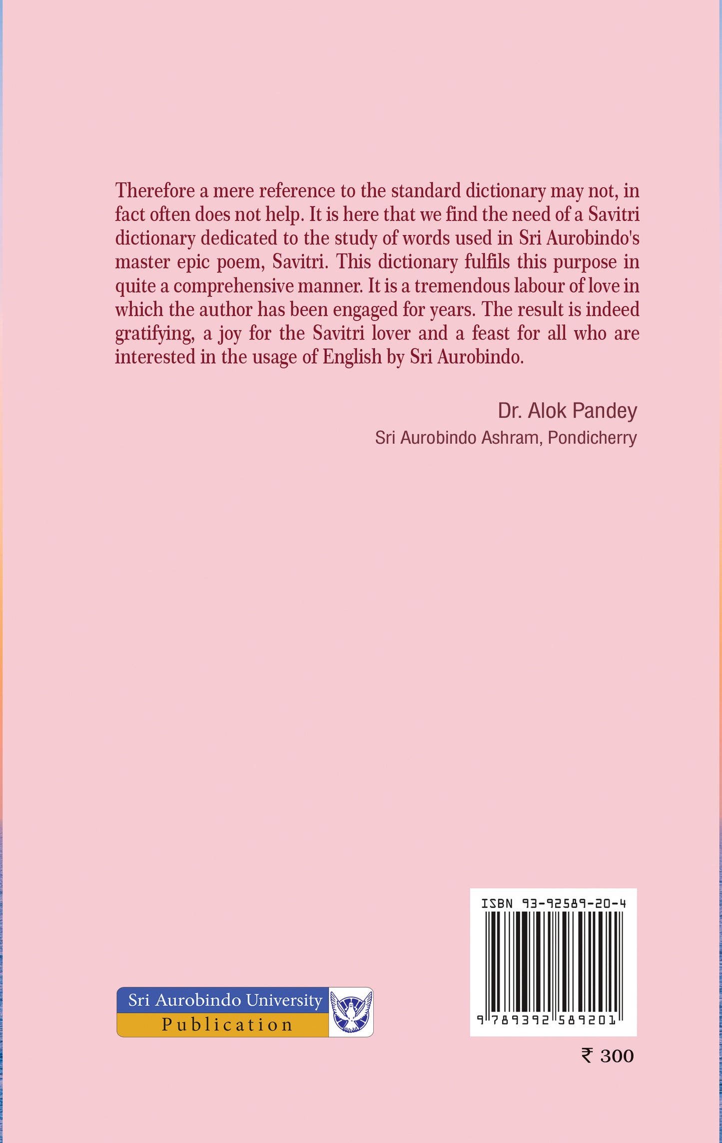 Savitri Dictionary